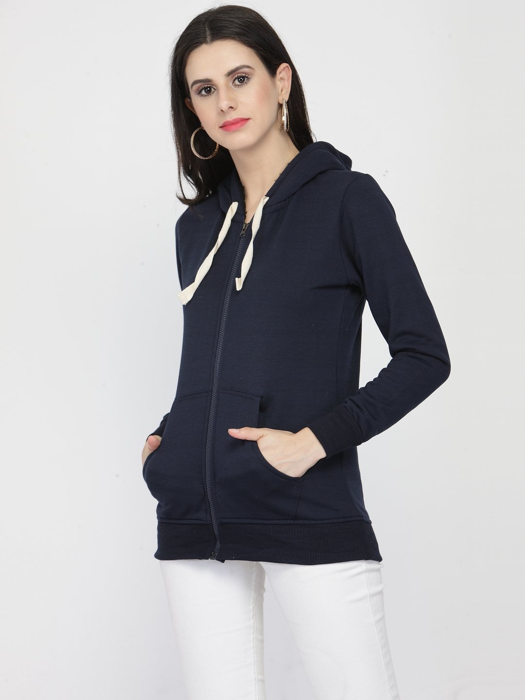 ZARVEY Full Sleeve Solid Women Jacket