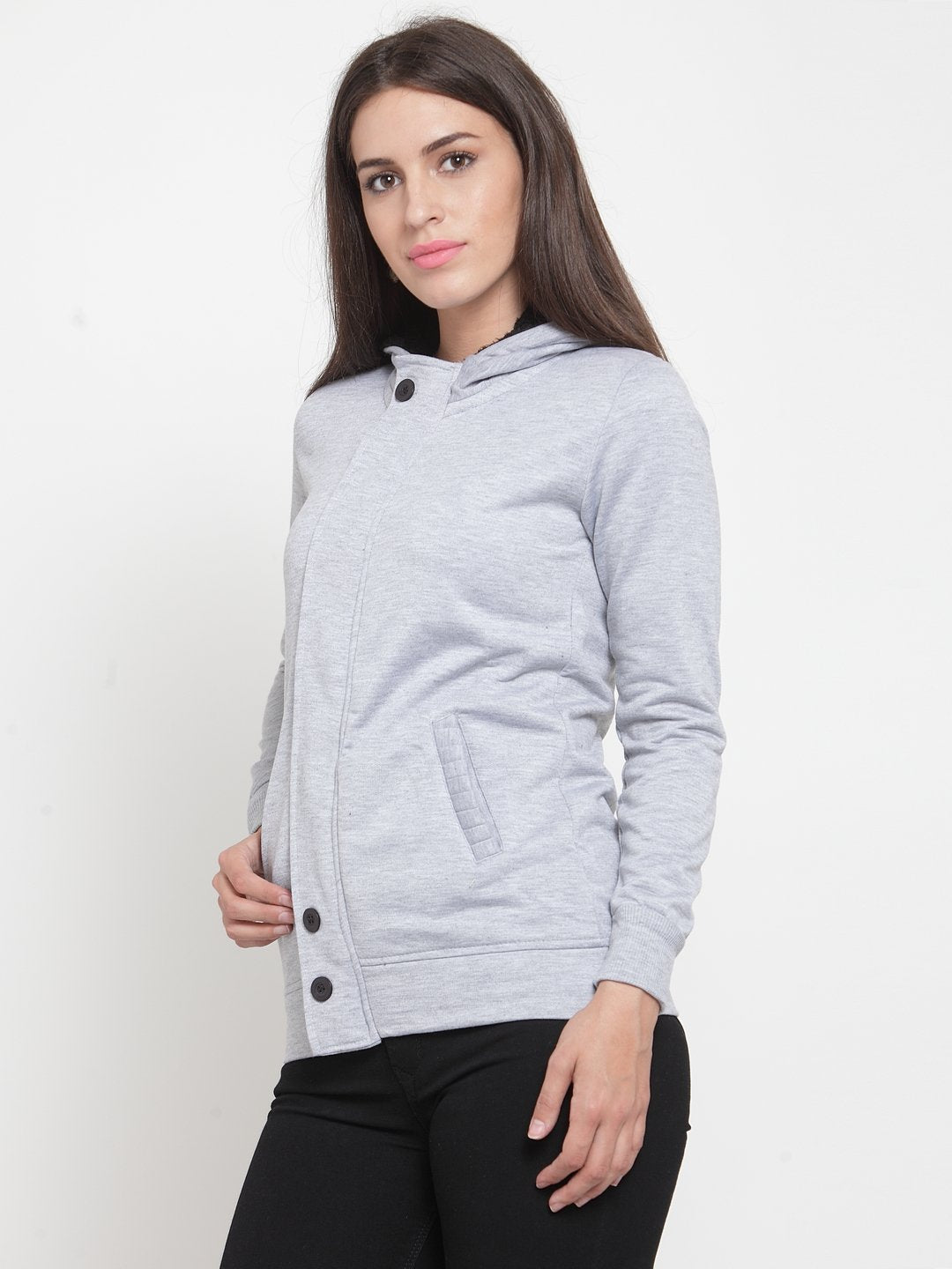 ZARVEY Full Sleeve Solid Women Jacket