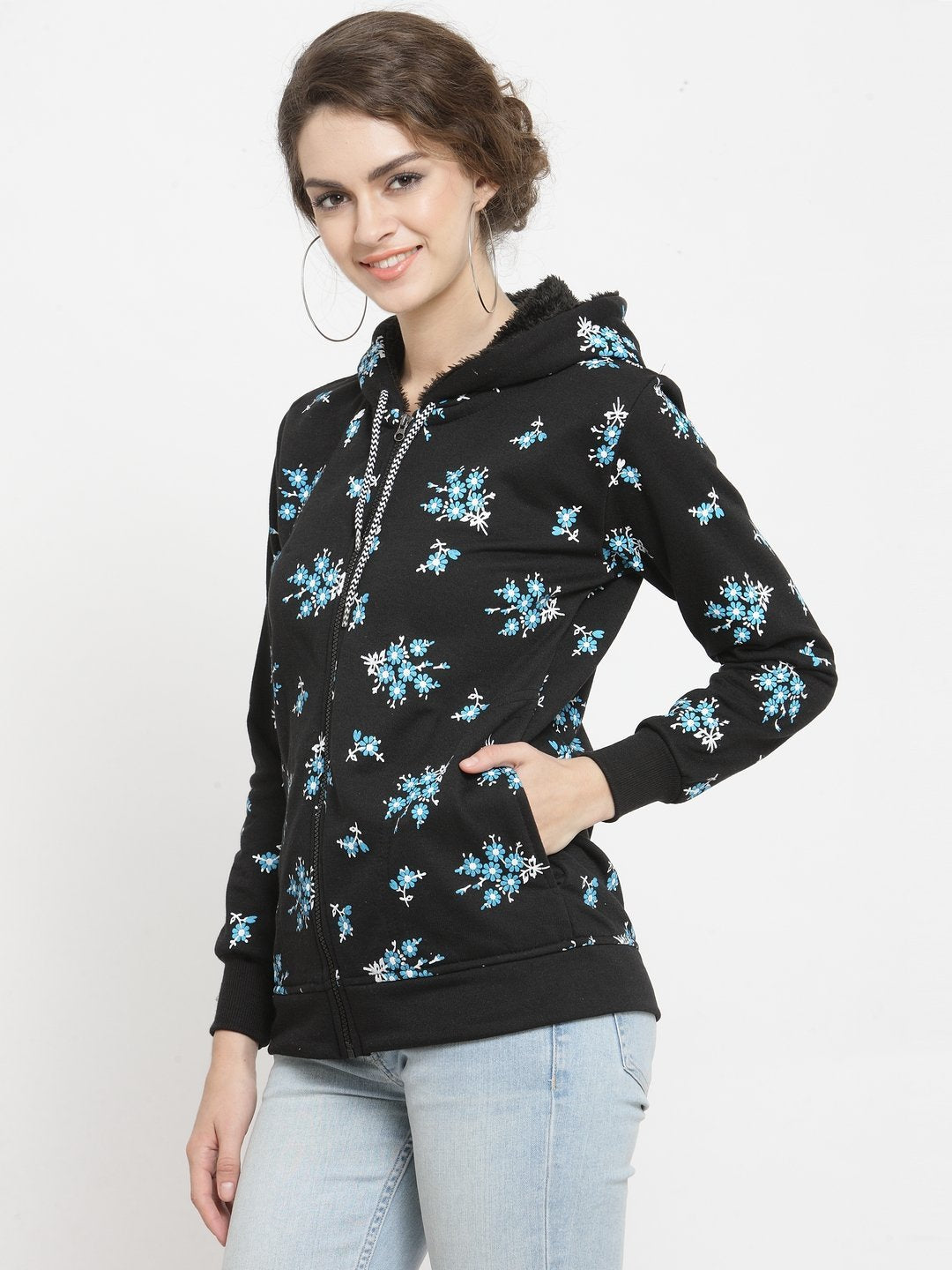 ZARVEY Full Sleeve Printed, Floral Print Women Jacket