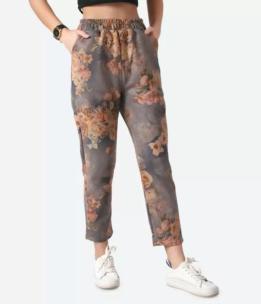 TANDUL  Regular Fit Women Multicolor Viscose Blend Trousers