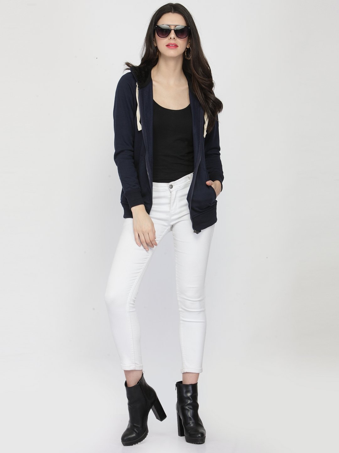 ZARVEY Full Sleeve Solid Women Jacket