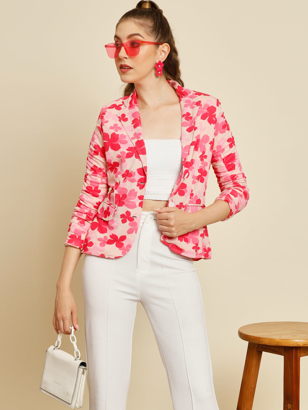 TANDUL  Women Printed Single Breasted Casual Blazer  (Multicolor)