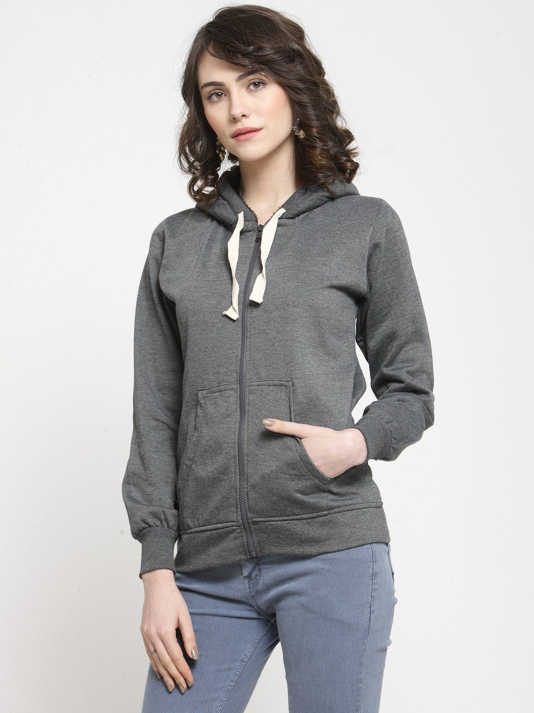 ZARVEY Full Sleeve Self Design Women Jacket