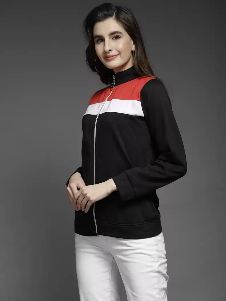 TANDUL  Full Sleeve Striped Women Casual Jacket