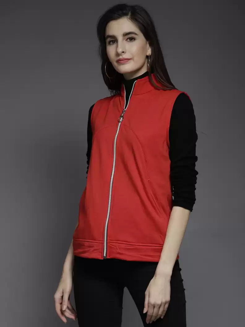 TANDUL  Sleeveless Solid Women Jacket