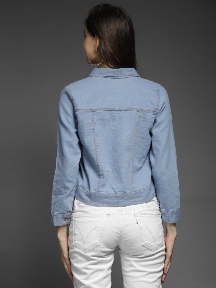 TANDUL  Full Sleeve Embellished Women Denim Jacket