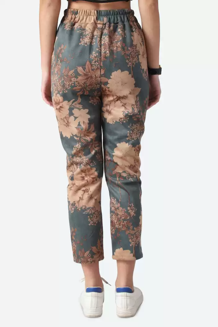 TANDUL  Regular Fit Women Multicolor Viscose Blend Trousers