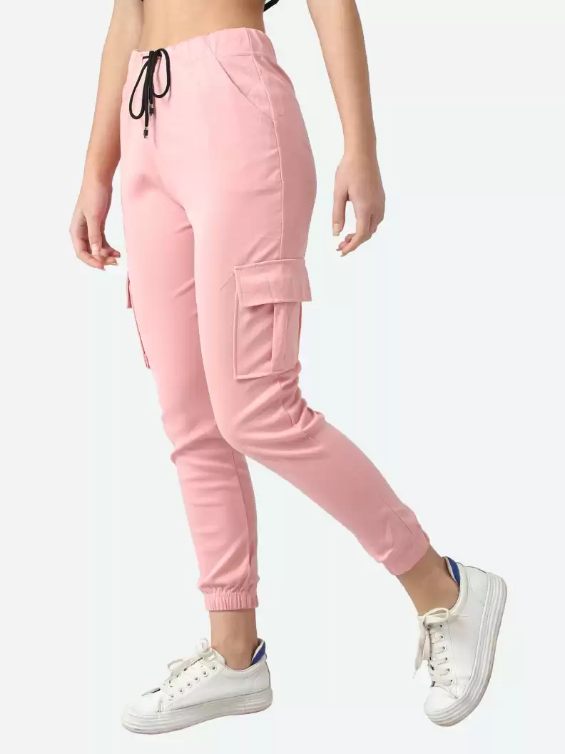 TANDUL  Regular Fit Women Pink Viscose Blend Trousers