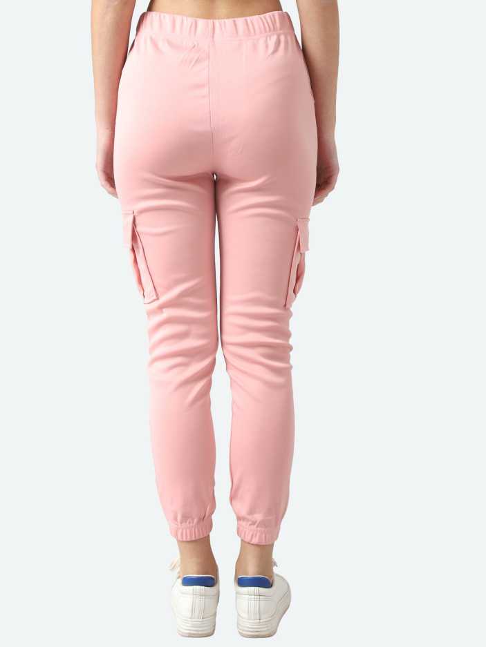 Regular Fit Women Pink Viscose Blend Trousers