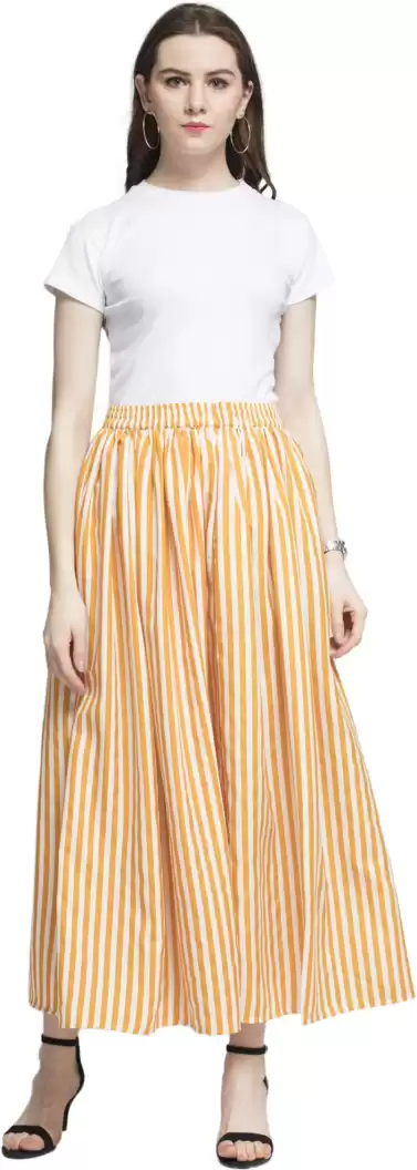 TANDUL  Women Striped Flared Multicolor Skirt