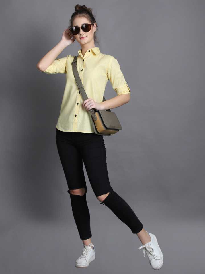 TANDUL  Women Regular Fit Self Design Casual Shirt