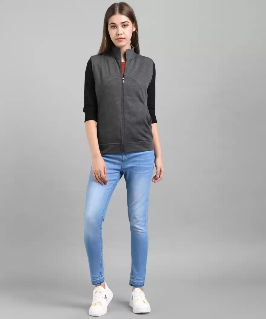 TANDUL  Sleeveless Solid Women Jacket