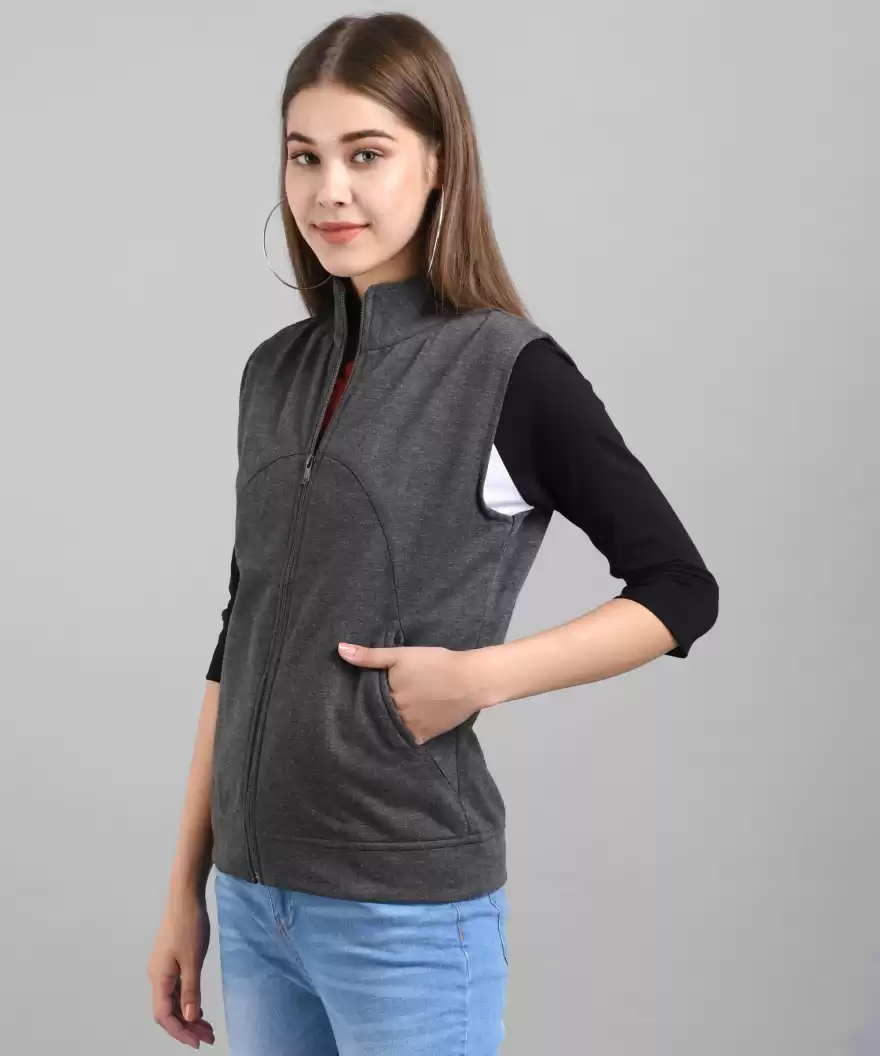 TANDUL  Sleeveless Solid Women Jacket