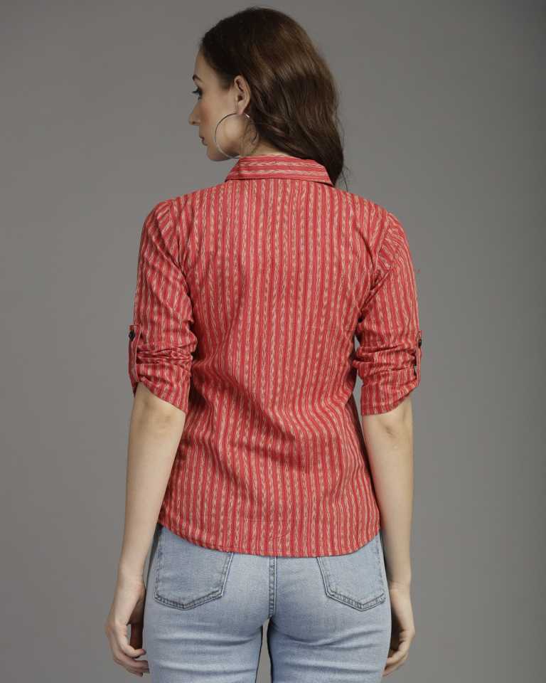 Women Regular Fit Striped Casual Shirt