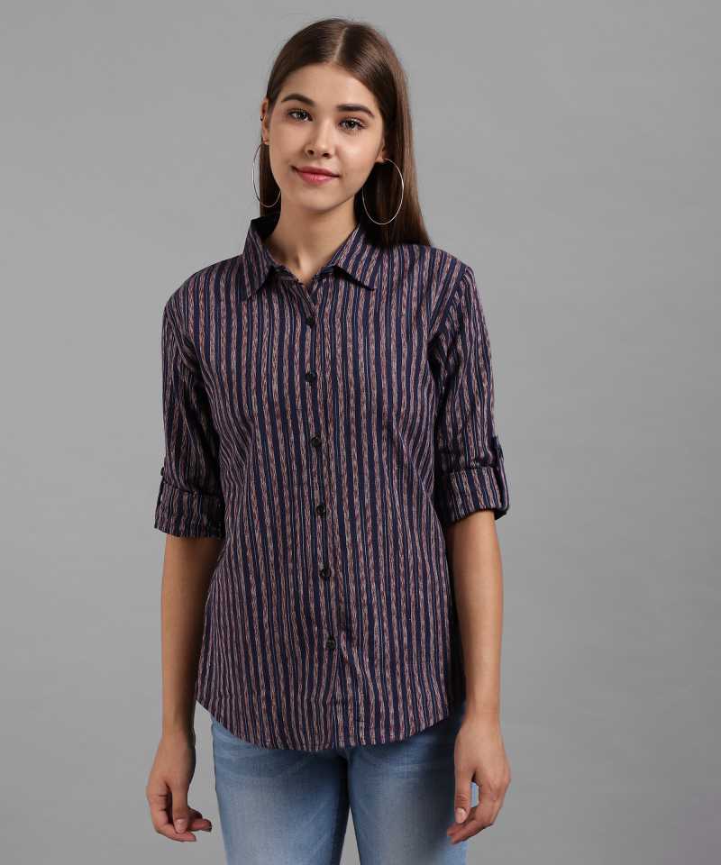 TANDUL  Women Regular Fit Self Design Casual Shirt