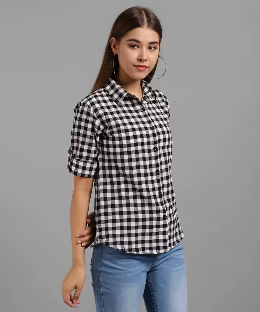 TANDUL  Women Regular Fit Printed Formal Shirt