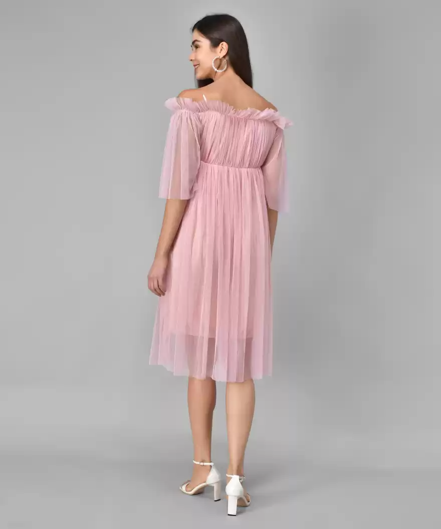 TANDUL  Women Layered Pink Dress