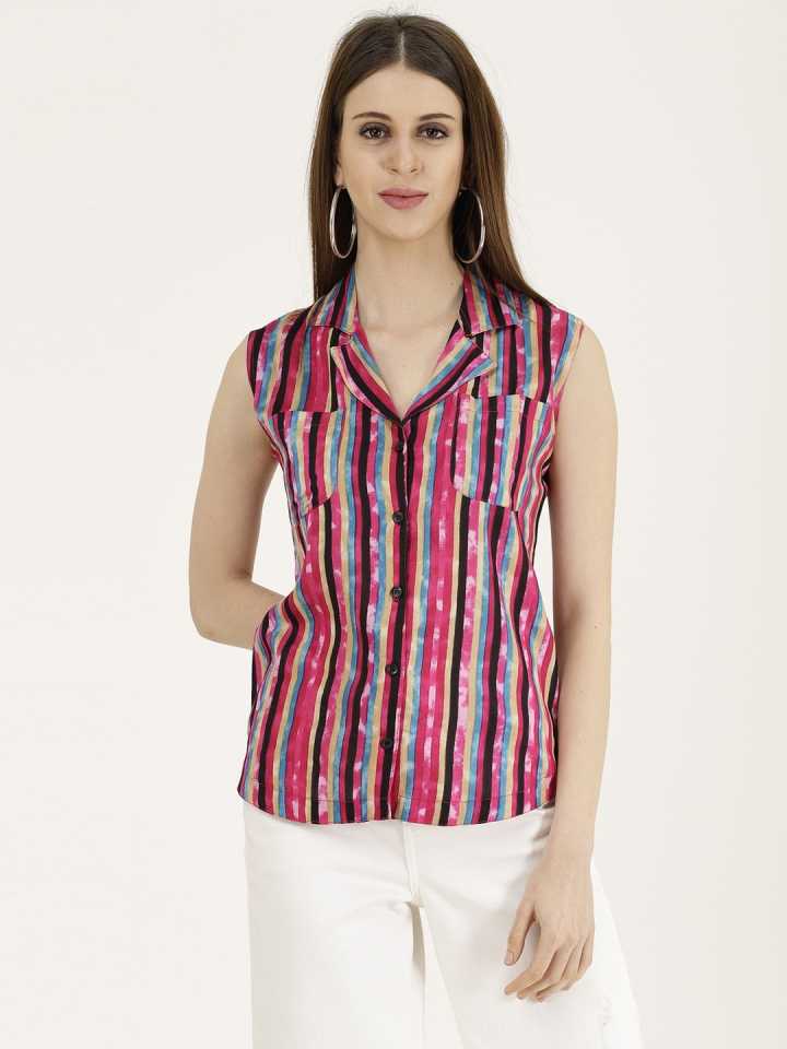 TANDUL  Women Regular Fit Striped Casual Shirt