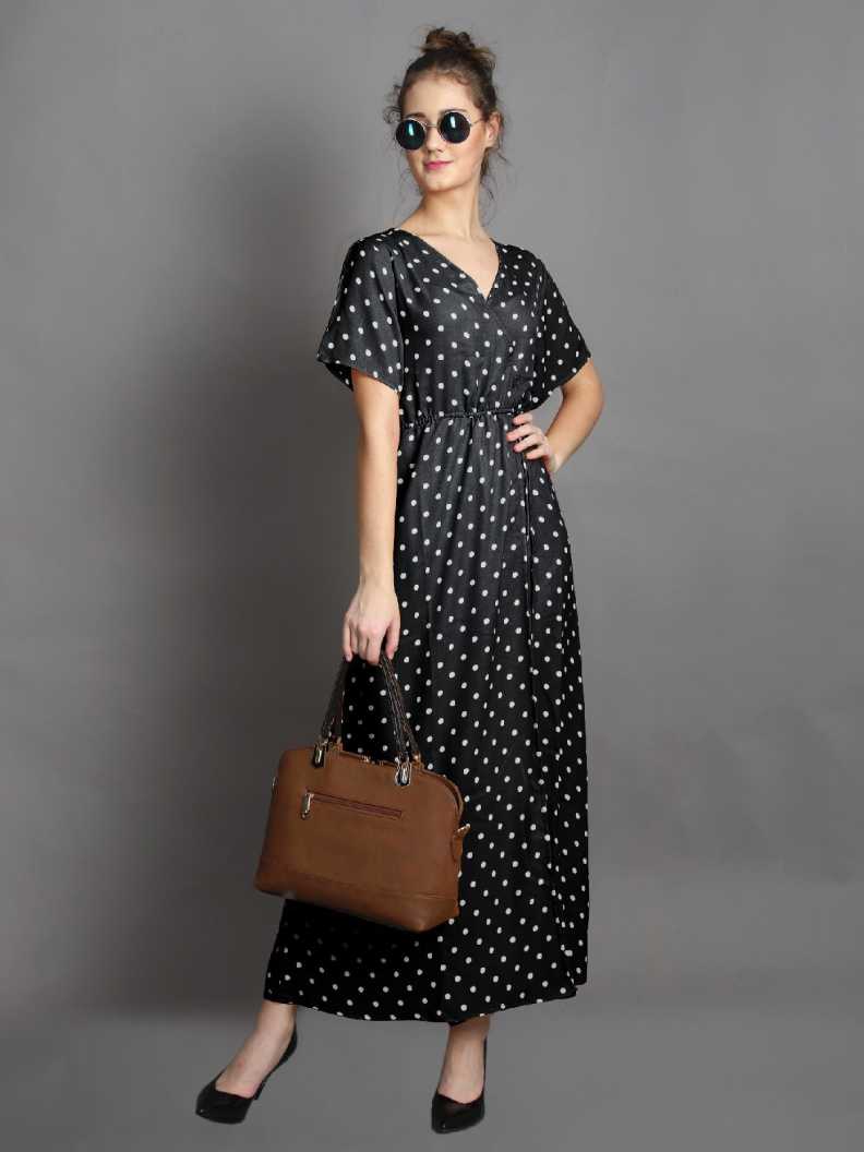 Women A-line Black Dress