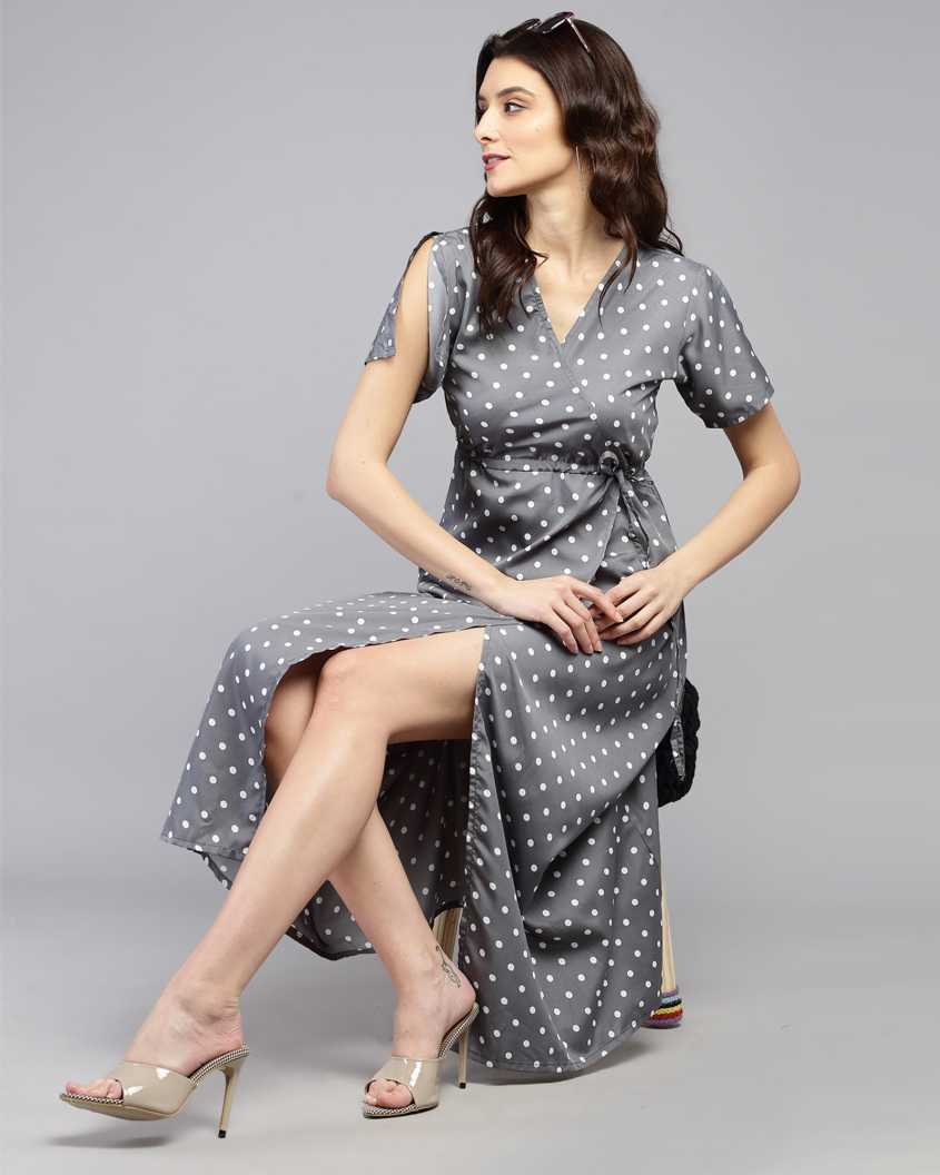 Women Maxi Grey Dress