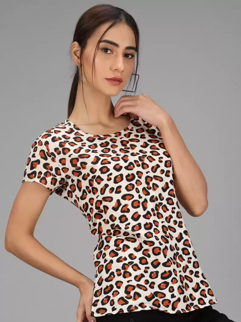 TANDUL  Casual Regular Sleeves Printed Women Multicolor Top