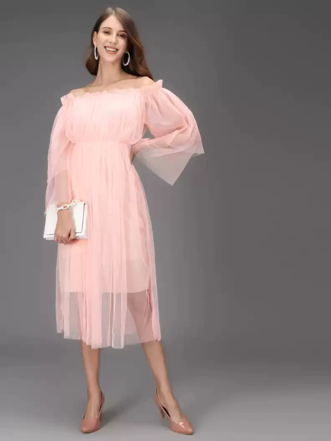 TANDUL  Women Fit and Flare Pink Dress