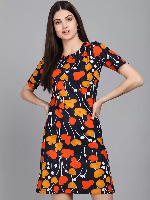 TANDUL  Women Shift Multicolor Dress