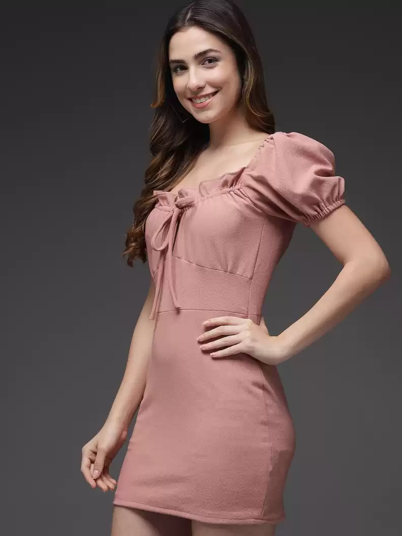 TANDUL  Women Bodycon Pink Dress