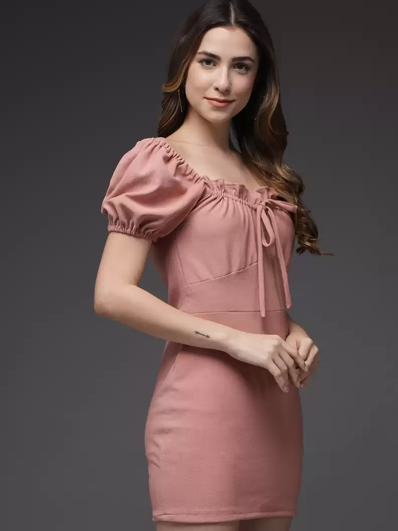 TANDUL  Women Bodycon Pink Dress