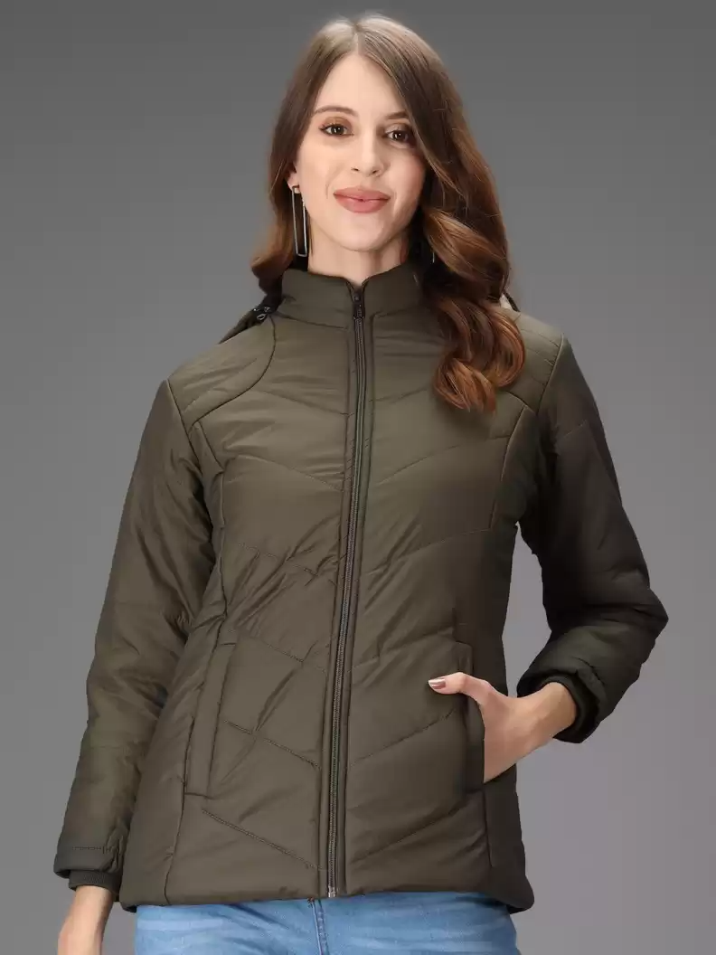 TANDUL  Full Sleeve Solid Women Bomber Jacket