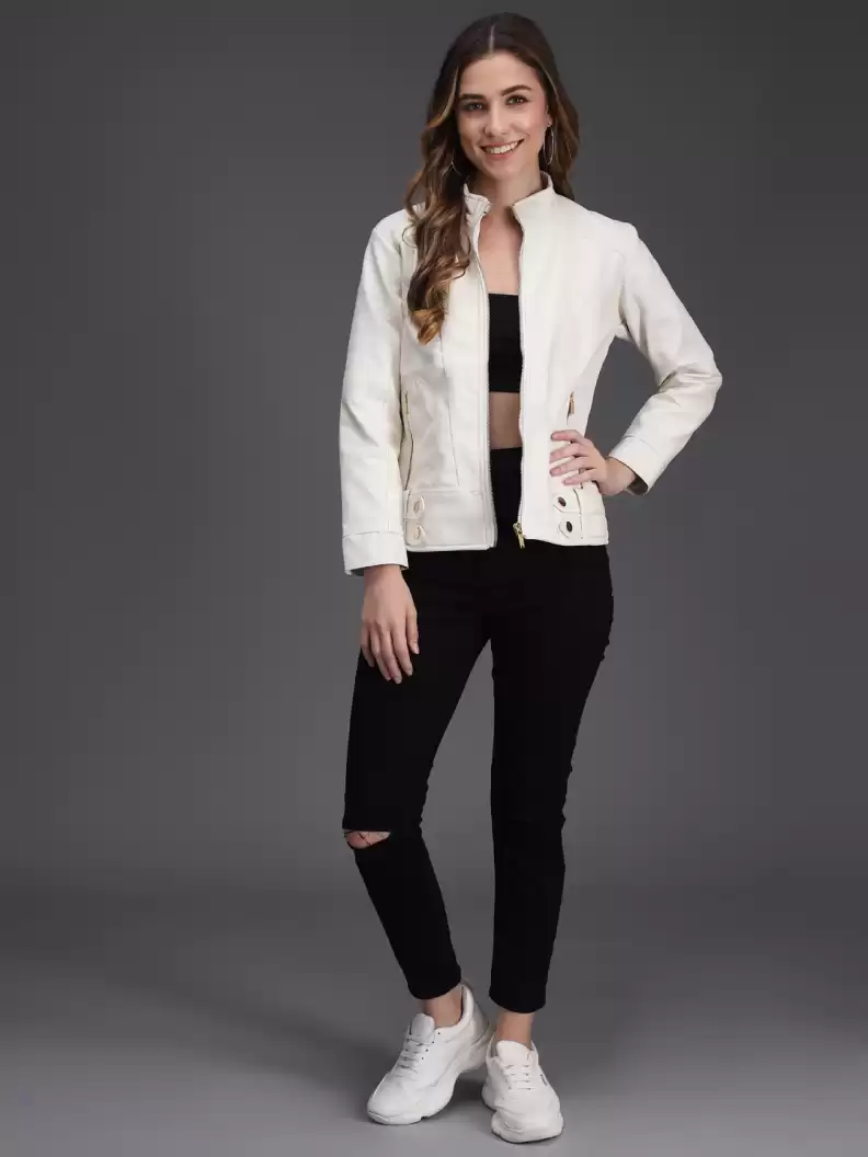 TANDUL  Full Sleeve Solid Women Casual Jacket