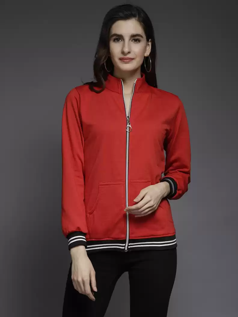 TANDUL  Full Sleeve Solid Women Casual Jacket