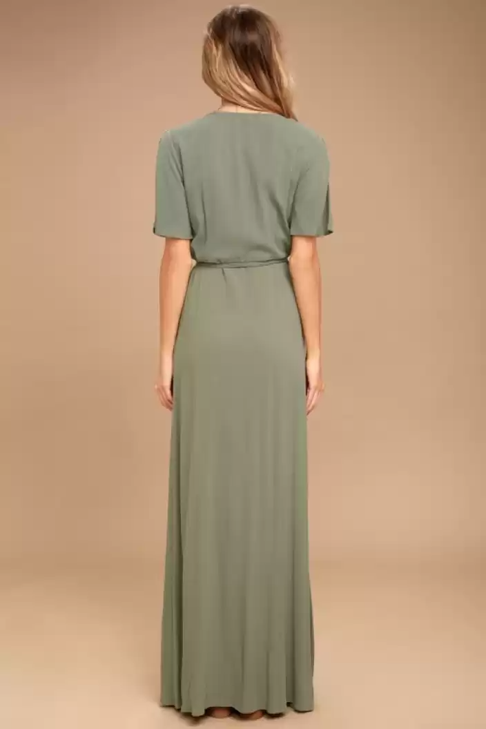 TANDUL  Women Maxi Green Dress