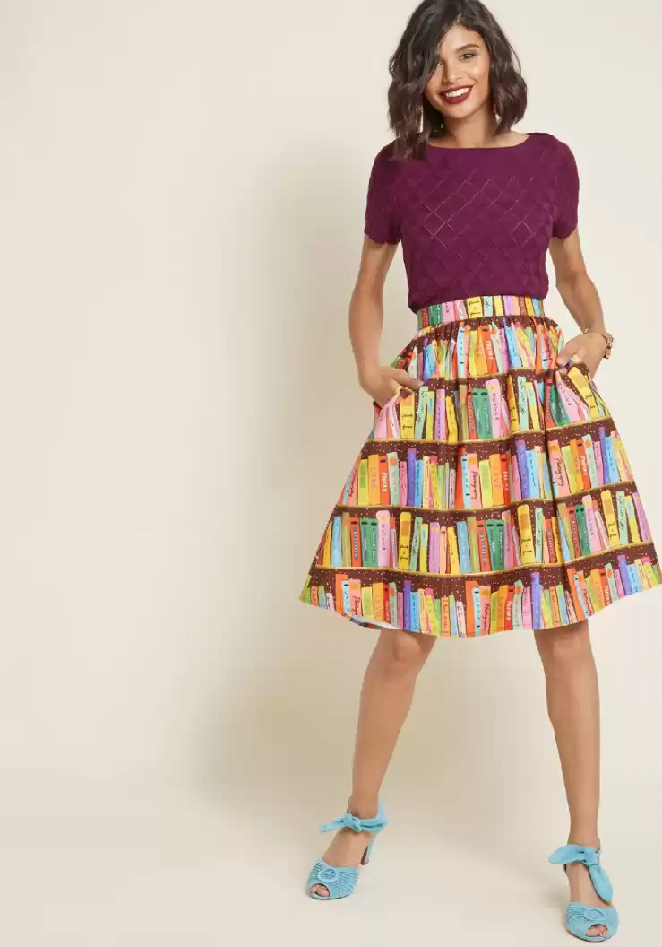 TANDUL  Women Printed A-line Multicolor Skirt