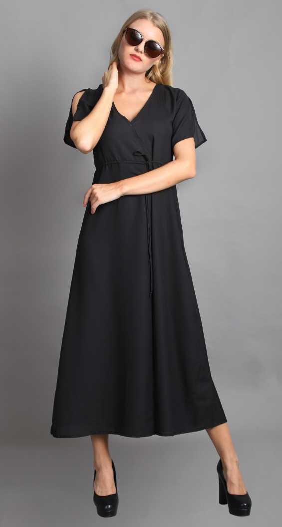 Women Maxi Black Dress