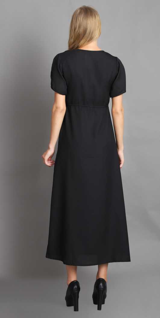 Women Maxi Black Dress