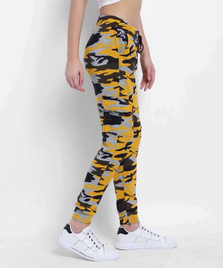 Regular Fit Women Multicolor Lycra Blend Trousers