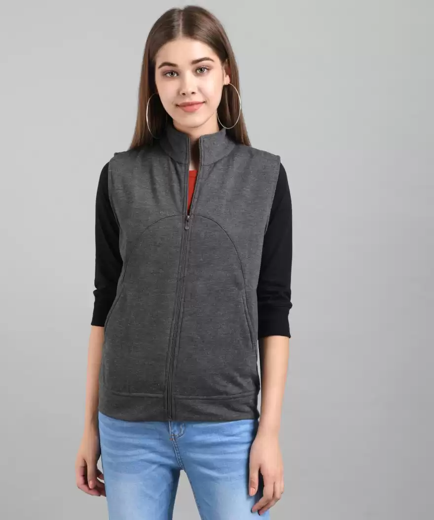 TANDUL  Sleeveless Solid Women Jacket