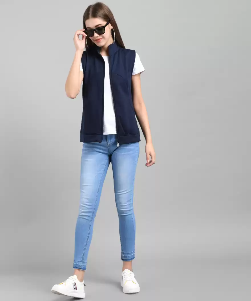 TANDUL  Sleeveless Solid Women Jacket