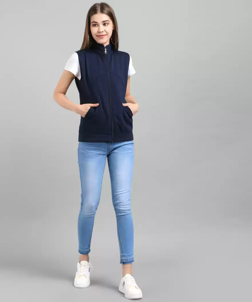 TANDUL  Sleeveless Solid Women Jacket