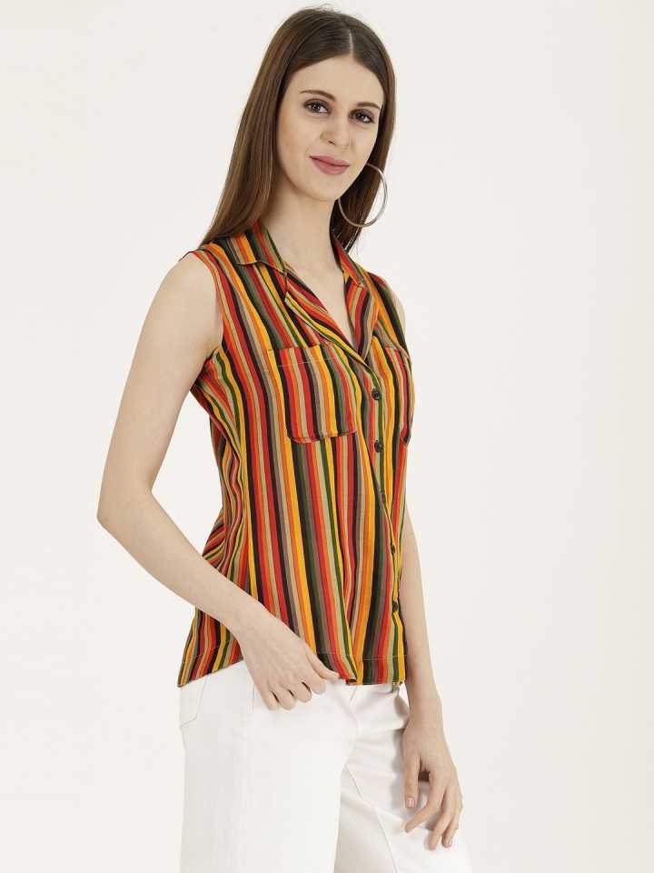 Women Regular Fit Striped Casual Shirt