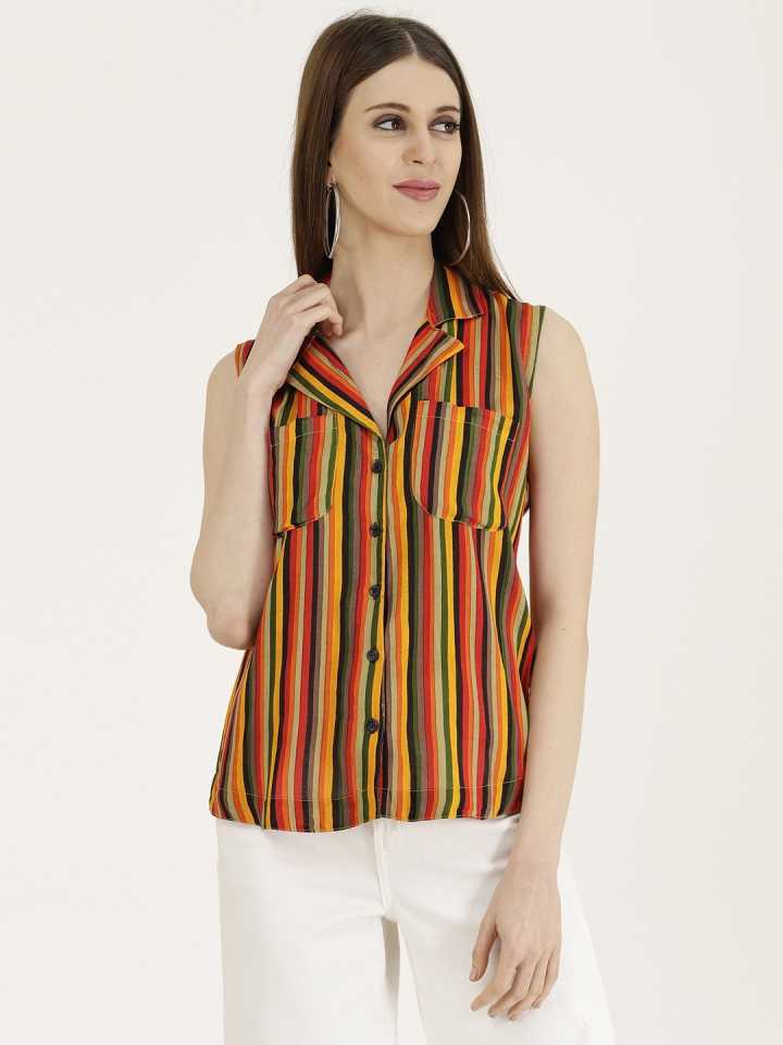 Women Regular Fit Striped Casual Shirt