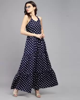 Women Maxi Blue Dress