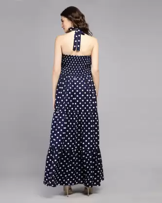 Women Maxi Blue Dress