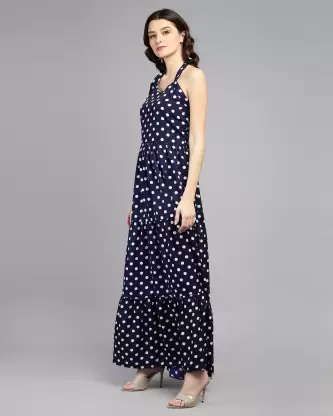 Women Maxi Blue Dress