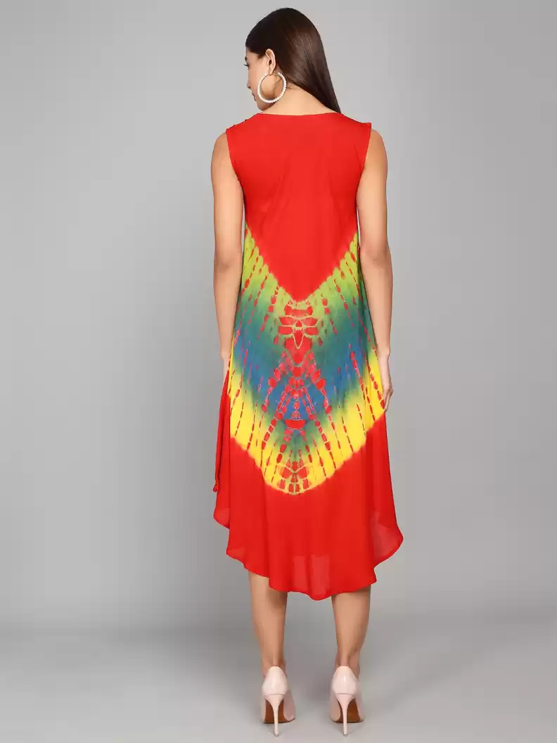 TANDUL  Women High Low Multicolor Dress