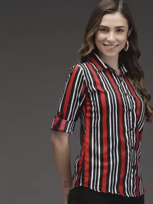 Women Checkered Casual Multicolor Shirt