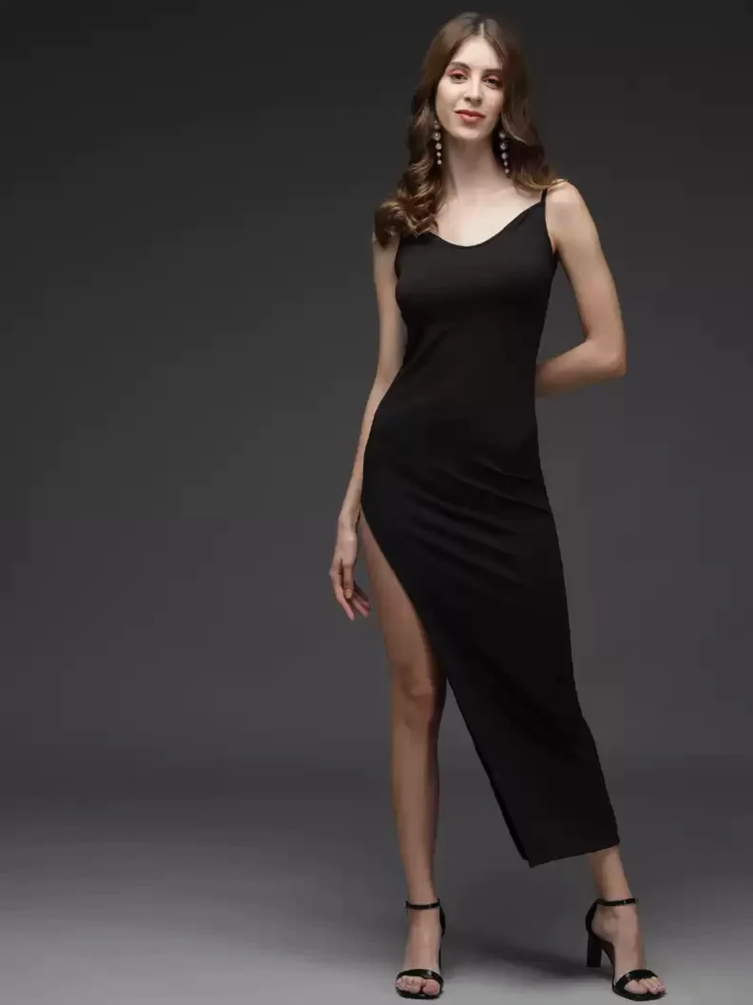 TANDUL  Women Bodycon Black Dress