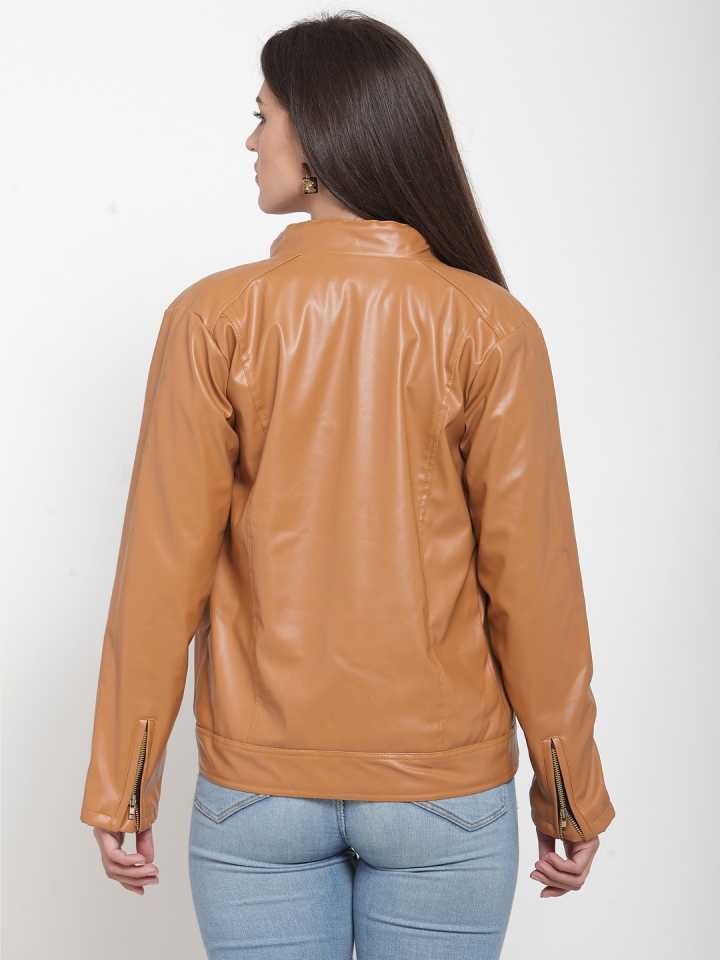 Full Sleeve Solid Women Riding Jacket