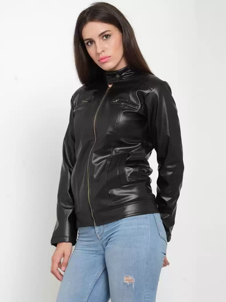 TANDUL  Full Sleeve Solid Women Riding Jacket